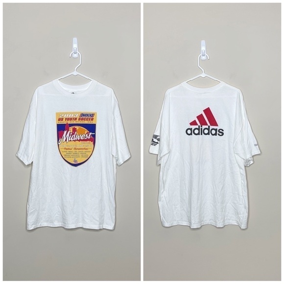 Vintage Adidas Soccer T Shirt - Picture 1 of 8